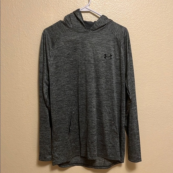 Under Armour Tech 2.0 Gray Lightweight Hoodie with Pockets - Picture 1 of 5